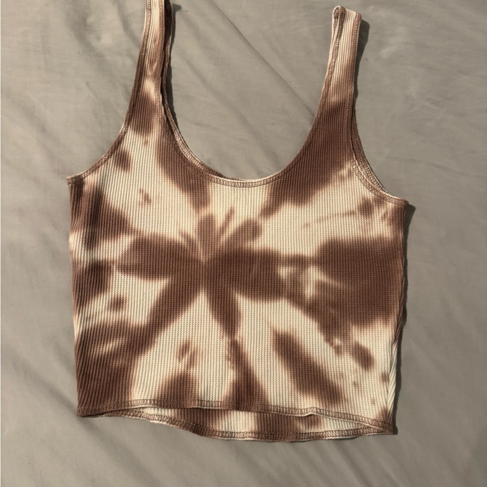 PACSU. Tie-Dye Ribbed Tank Top